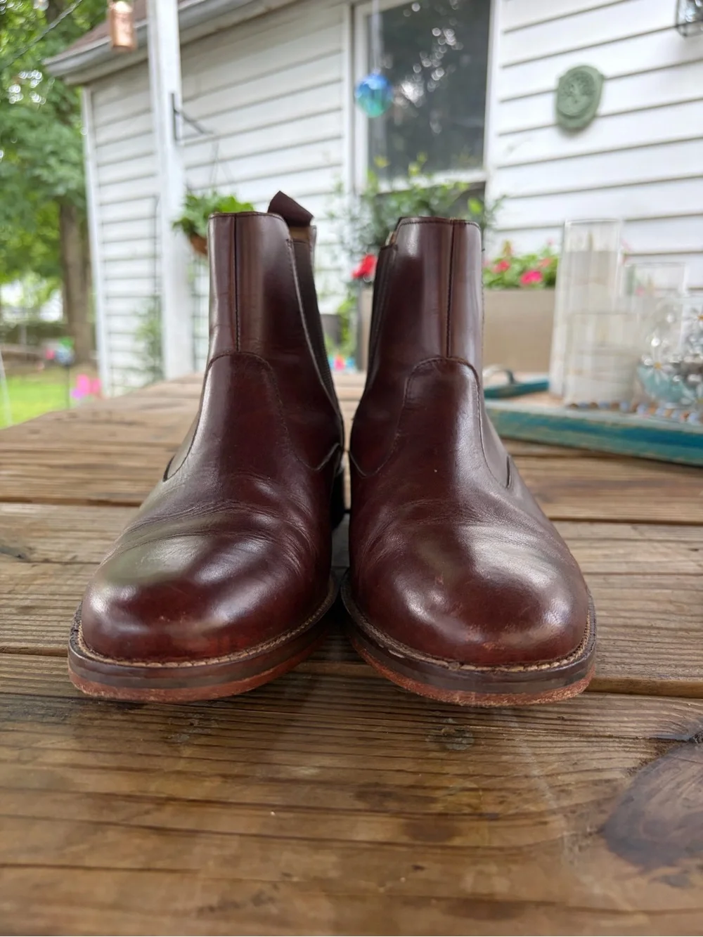 Cole Haan Men's Dark Brown Leather Chukka Chelsea Boots